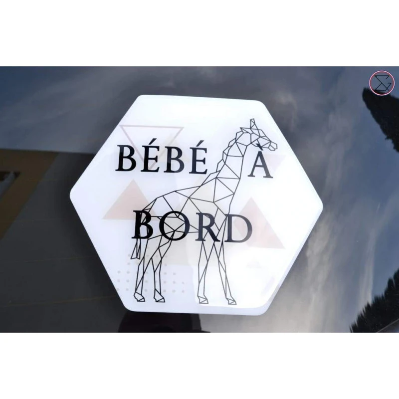 Adhésif bébé A Bord IRRÉVERSIBLE BIJOUX Girafe 4 Adhésif bébé A Bord IRRÉVERSIBLE BIJOUX Girafe – Image 2