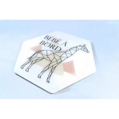 Adhésif bébé A Bord IRRÉVERSIBLE BIJOUX Girafe