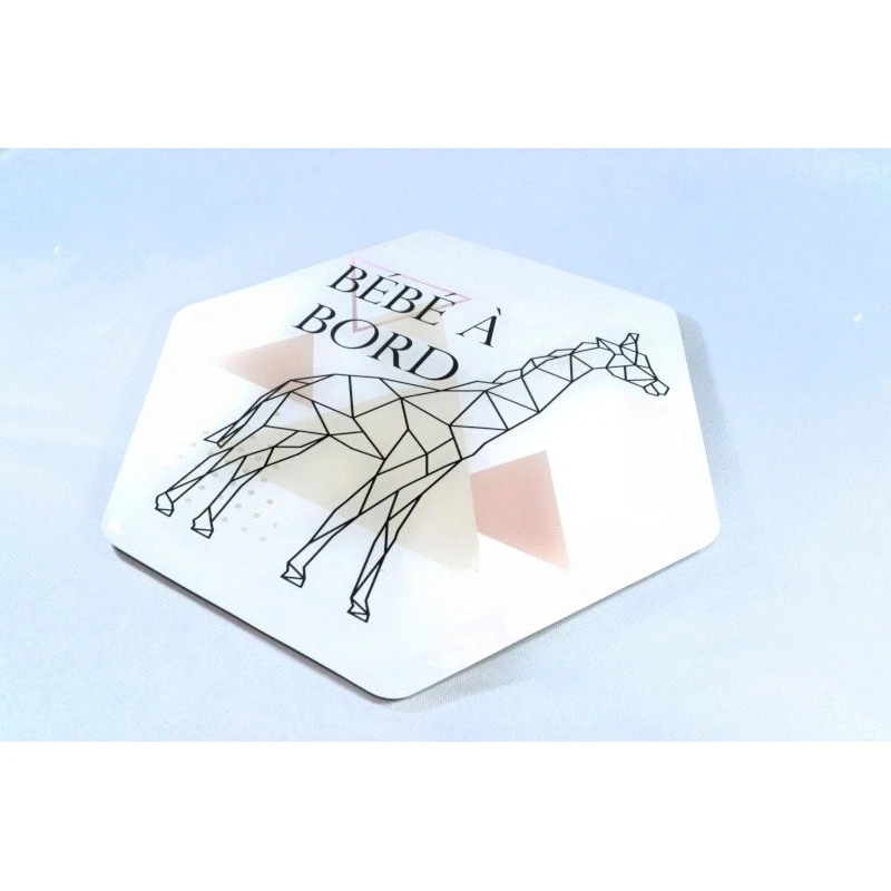 Adhésif bébé A Bord IRRÉVERSIBLE BIJOUX Girafe 3 Adhésif bébé A Bord IRRÉVERSIBLE BIJOUX Girafe
