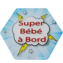 Adhésif bébé A Bord IRRÉVERSIBLE BIJOUX BD Nuage