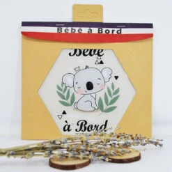 Adhésif bébé A Bord IRRÉVERSIBLE BIJOUX Koala -MADE4BABY BOUTIQUE adhesif bebe a bord irreversible bijoux koala 2