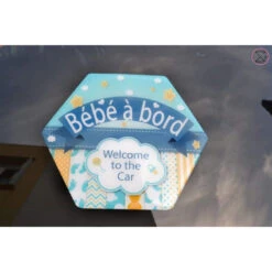 Adhésif bébé A Bord IRRÉVERSIBLE BIJOUX Welcome -MADE4BABY BOUTIQUE adhesif bebe a bord welcome 2