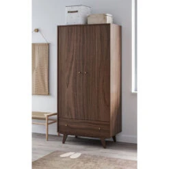 Armoire 2 Portes, 1 Tiroir Mid VOX Noix -MADE4BABY BOUTIQUE armoire 2 portes 1 tiroir mid vox noix 2