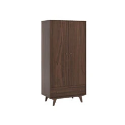 Armoire 2 Portes, 1 Tiroir Mid VOX Noix