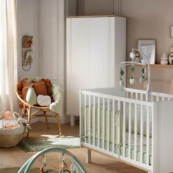 Armoire 2 Portes SAUTHON Eléonore Blanc -MADE4BABY BOUTIQUE armoire 2 portes sauthon eleonore blanc 3