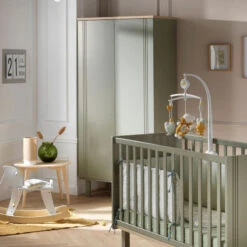 Armoire 2 Portes SAUTHON Eléonore Kaki 9 Armoire 2 Portes SAUTHON Eléonore Kaki -MADE4BABY BOUTIQUE armoire 2 portes sauthon eleonore kaki 3