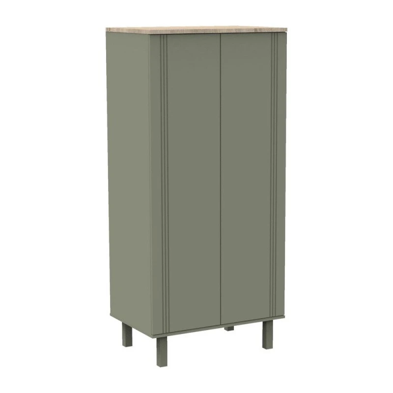 Armoire 2 Portes SAUTHON Eléonore Kaki 3 Armoire 2 Portes SAUTHON Eléonore Kaki
