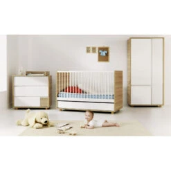 Armoire 2portes VOX Evolve White -MADE4BABY BOUTIQUE armoire evolve white vox 2