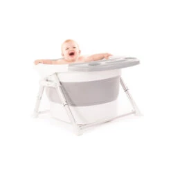 Baignoire De Douche Pliable BO JUNGLE Gris/blanc -MADE4BABY BOUTIQUE b baignoire douche pliable 4