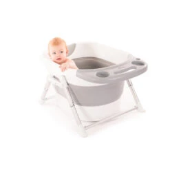 Baignoire De Douche Pliable BO JUNGLE Gris/blanc -MADE4BABY BOUTIQUE b baignoire douche pliable 5