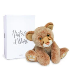 Bébé Lion 25cm "Terre Sauvage" HISTOIRE D'OURS Marron -MADE4BABY BOUTIQUE bebe lion 25cm 2
