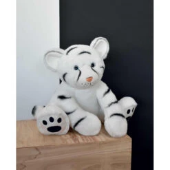 Bébé Tigre 35cm "Terre Sauvage" HISTOIRE D'OURS Blanc 7 Bébé Tigre 35cm "Terre Sauvage" HISTOIRE D'OURS Blanc -MADE4BABY BOUTIQUE bebe tigre blanc 35cm 2