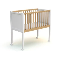 Berceau Confort AT4 Blanc/hêtre Vernis