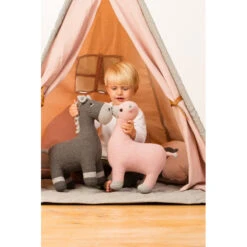 Biche En Tricot Small PÉRICLÈS Rose -MADE4BABY BOUTIQUE biche en tricot small pericles rose 6