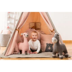 Biche En Tricot Small PÉRICLÈS Rose -MADE4BABY BOUTIQUE biche en tricot small pericles rose 8