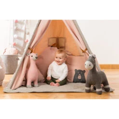 Biche En Tricot Small PÉRICLÈS Rose -MADE4BABY BOUTIQUE biche en tricot small pericles rose 9