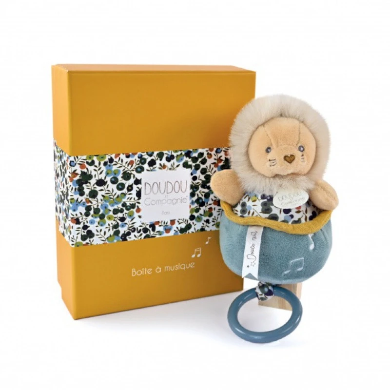 Boîte à Musique Lion Boh’aime DOUDOU ET COMPAGNIE Jaune 4 Boîte à Musique Lion Boh’aime DOUDOU ET COMPAGNIE Jaune – Image 2
