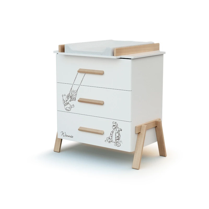 Chambre Trio Avec Lit 70x140 Et Commode à Langer AT4 Canaille Winnie 6 Chambre Trio Avec Lit 70x140 Et Commode à Langer AT4 Canaille Winnie – Image 4