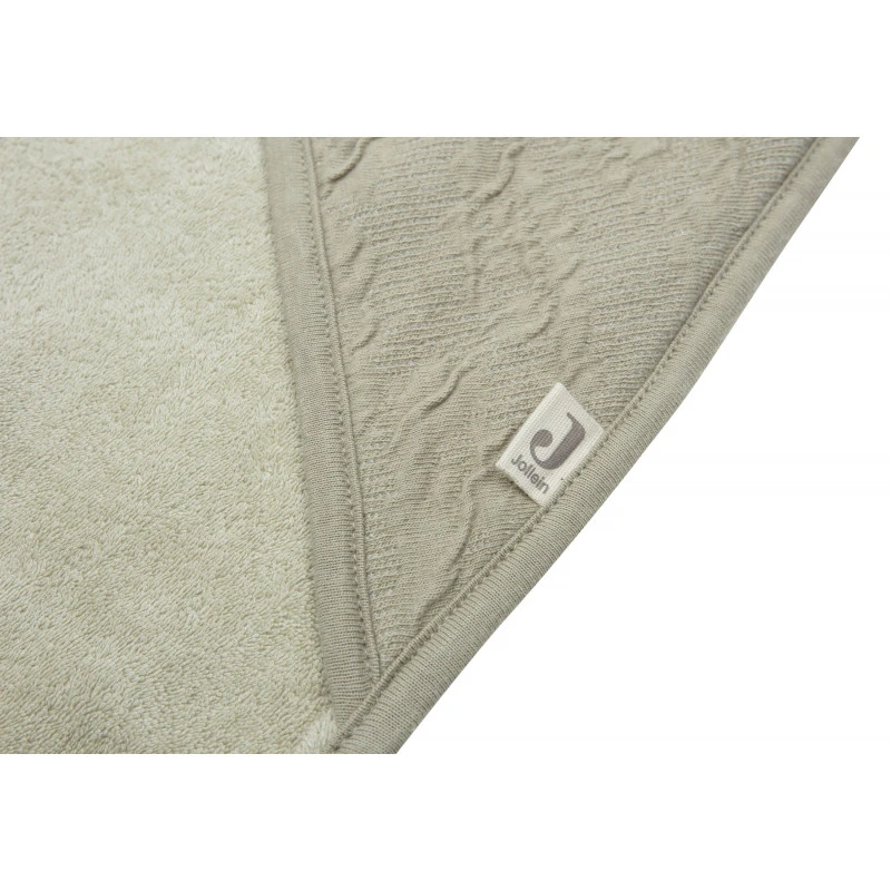 Cape De Bain 75x75 JOLLEIN Olive Green Soft Waves 7 Cape De Bain 75x75 JOLLEIN Olive Green Soft Waves – Image 5