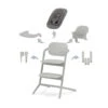 Chaise-haute Lemo 2 4en1 CYBEX Suede Grey -MADE4BABY BOUTIQUE chaise haute lemo 2 4en1 cybex suede grey