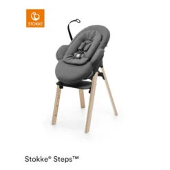 Chaise Haute Steps™ STOKKE® Black/Natural -MADE4BABY BOUTIQUE chaise haute steps stokke blacknatural 2