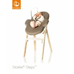 Chaise Haute Steps™ STOKKE® Blanc/Naturel -MADE4BABY BOUTIQUE chaise haute steps stokke naturell 4