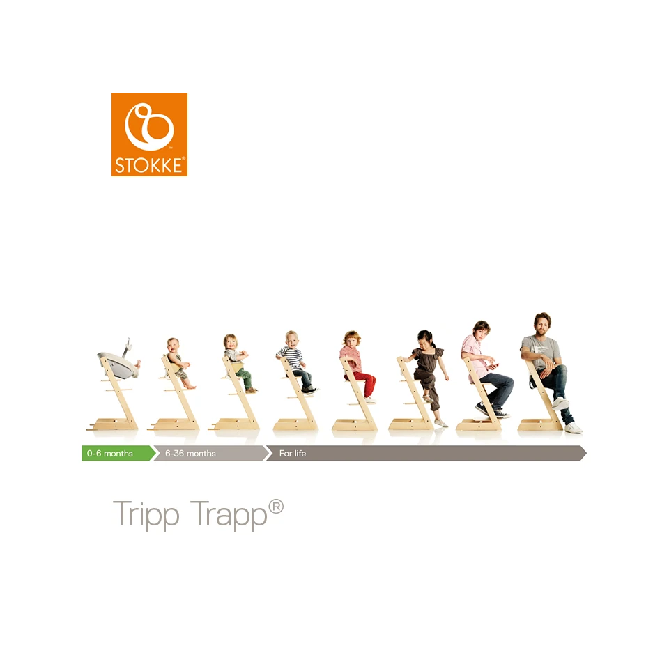 Chaise-haute Tripp Trapp® STOKKE® Gris Brûme 6 Chaise-haute Tripp Trapp® STOKKE® Gris Brûme – Image 4