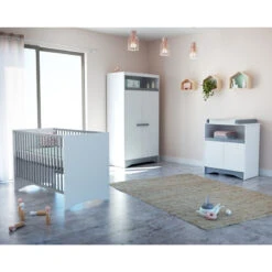 Chambre Complète Cotillon AT4 Blanc/gris