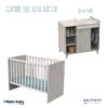Chambre Duo Avec Lit 60x120 SAUTHON Nova Gris Loft -MADE4BABY BOUTIQUE chambre duo 60 nova gris perdrix