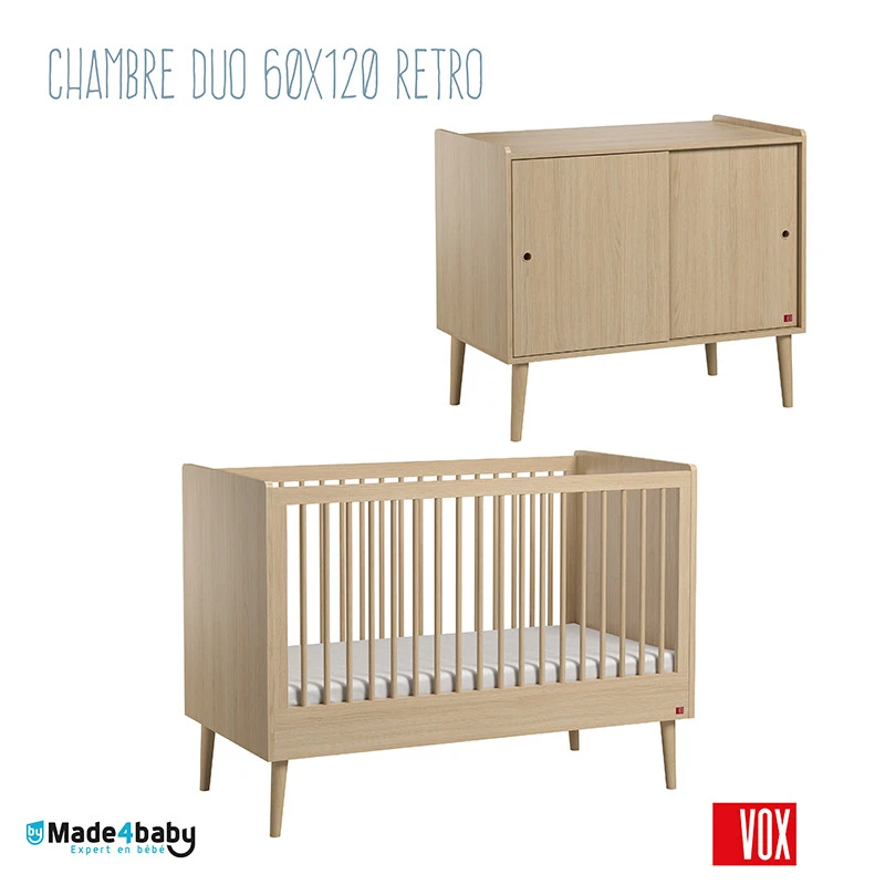 Chambre Duo Avec Lit 60x120 VOX Retro 3 Chambre Duo Avec Lit 60x120 VOX Retro