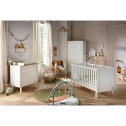Chambre Duo Avec Lit 70x140 SAUTHON Eléonore Blanc -MADE4BABY BOUTIQUE chambre duo avec lit 70x140 sauthon eleonore blanc 4