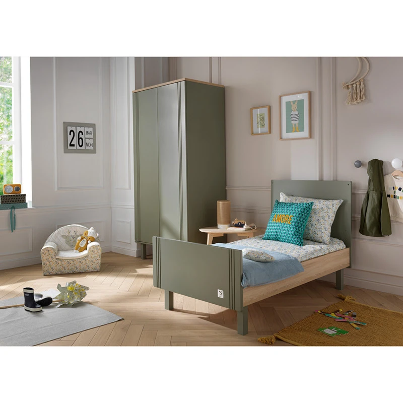 Chambre Duo Avec Lit 70x140 SAUTHON Eléonore Kaki 9 Chambre Duo Avec Lit 70x140 SAUTHON Eléonore Kaki – Image 7