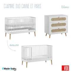 Chambre Duo Canne Avec Lit Paris VOX Blanc