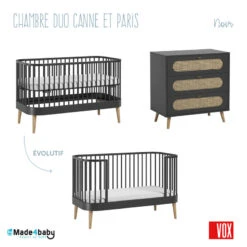 Chambre Duo Canne Avec Lit Paris VOX Noir