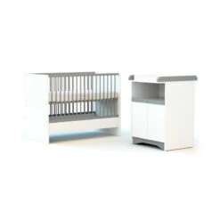Chambre évolutive Cotillon AT4 Blanc/gris -MADE4BABY BOUTIQUE chambre evolutive cotillon 13