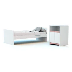 Chambre évolutive Cotillon AT4 Blanc/rose -MADE4BABY BOUTIQUE chambre evolutive cotillon 5