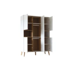 Chambre Trio 60x120 + Armoire 5 Portes PERICLES Style White -MADE4BABY BOUTIQUE chambre trio 60x120 armoire 5 portes pericles style white 1