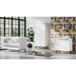 Chambre Trio 70 X 140 Mid VOX Blanc/noix