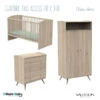 Chambre Trio 70x140 SAUTHON Access Chêne Doré -MADE4BABY BOUTIQUE chambre trio 70x140 sauthon access chene dore