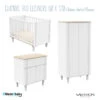 Chambre Trio Avec Lit 60x120 SAUTHON Eléonore Blanc 2 Chambre Trio Avec Lit 60x120 SAUTHON Eléonore Blanc -MADE4BABY BOUTIQUE chambre trio avec lit 60x120 sauthon eleonore blanc