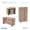 Chambre Trio Avec Little Big Bed 70x140 SAUTHON Nova Rose Canyon -MADE4BABY BOUTIQUE chambre trio lbb nova rose