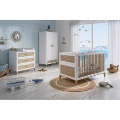 Chambre Trio Nami Avec Lit 70x140 THEO Neige