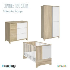 Chambre Trio Sacha GALIPETTE Chêne Du Bocage
