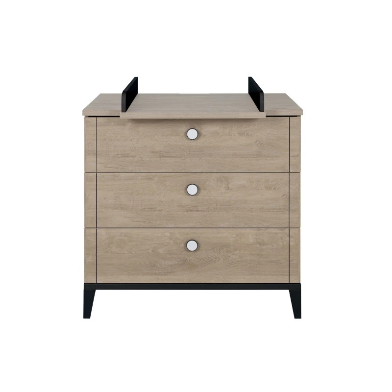 Commode 3 Tiroirs GALIPETTE Marcel Black 5 Commode 3 Tiroirs GALIPETTE Marcel Black – Image 3