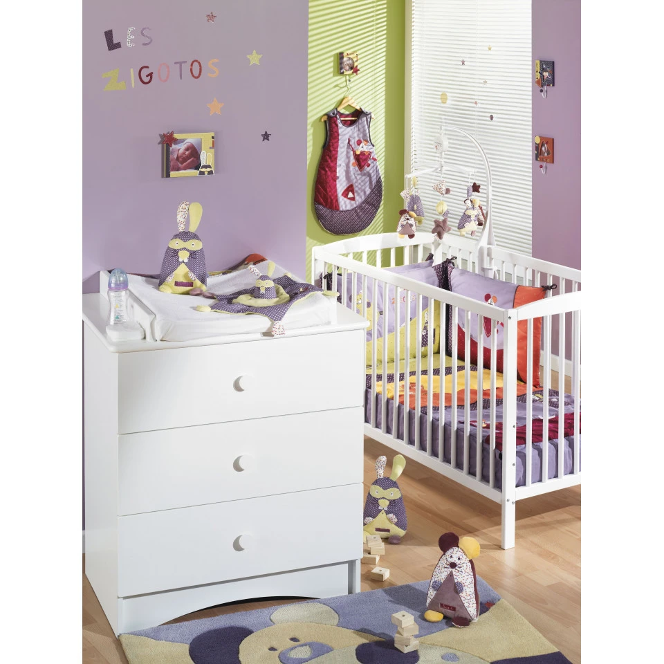 Commode 3 Tiroirs + Plan à Langer SAUTHON Basic 4 Commode 3 Tiroirs + Plan à Langer SAUTHON Basic – Image 2