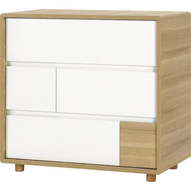 Commode 3tiroirs VOX Evolve White 3 Commode 3tiroirs VOX Evolve White