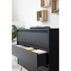 Commode + Plan à Langer PERICLES Pure Noir -MADE4BABY BOUTIQUE commode plan a langer pericles pure noir 3