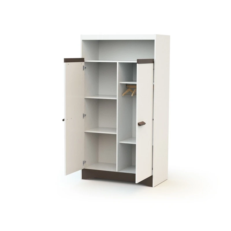 Armoire Cotillon AT4 Blanc/taupe 4 Armoire Cotillon AT4 Blanc/taupe – Image 2