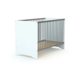 Lit Bébé 60x120 Cotillon AT4 Blanc/gris -MADE4BABY BOUTIQUE cotillon lit bebe 60x120 13