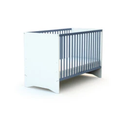 Lit Bébé 60x120 Cotillon AT4 Blanc/bleu